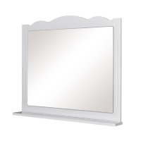Аква Родос Classic зеркало для ванной 100см (Белый) / (Итальянский орех)