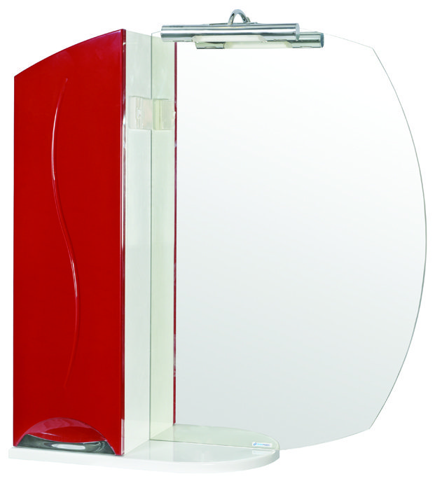 Аква Родос Премиум зеркало для ванны 75 см (красный)