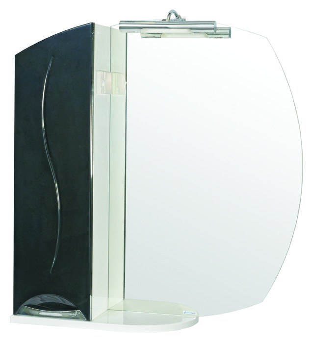 Аква Родос Премиум зеркало для ванны 75 см (черное)