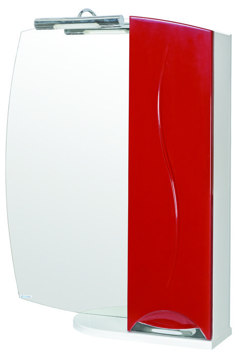 Аква Родос Премиум зеркало для ванны 65 см (красный)