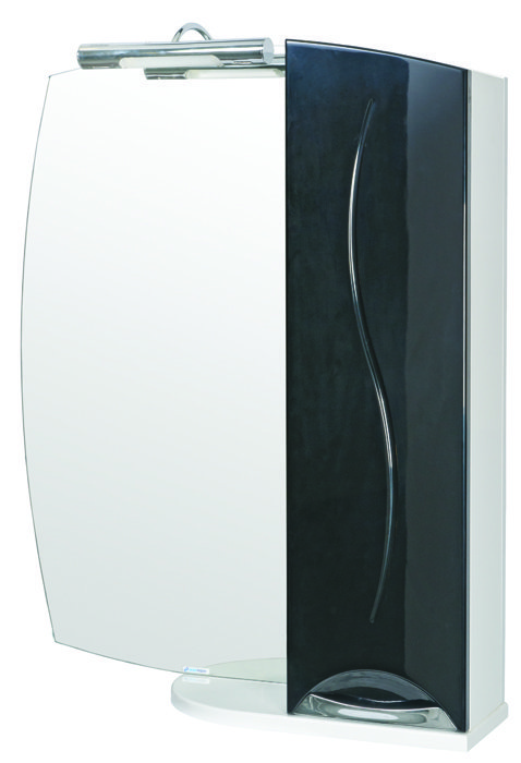 Аква Родос Премиум зеркало для ванны 65 см (черный)