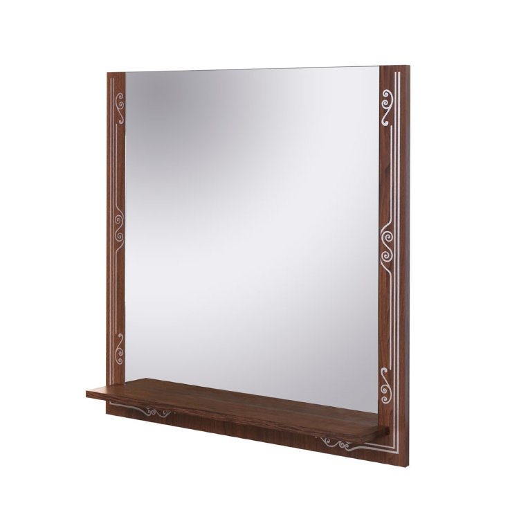 Аква Родос Бомонд зеркало для ванной 80 см (венге)
